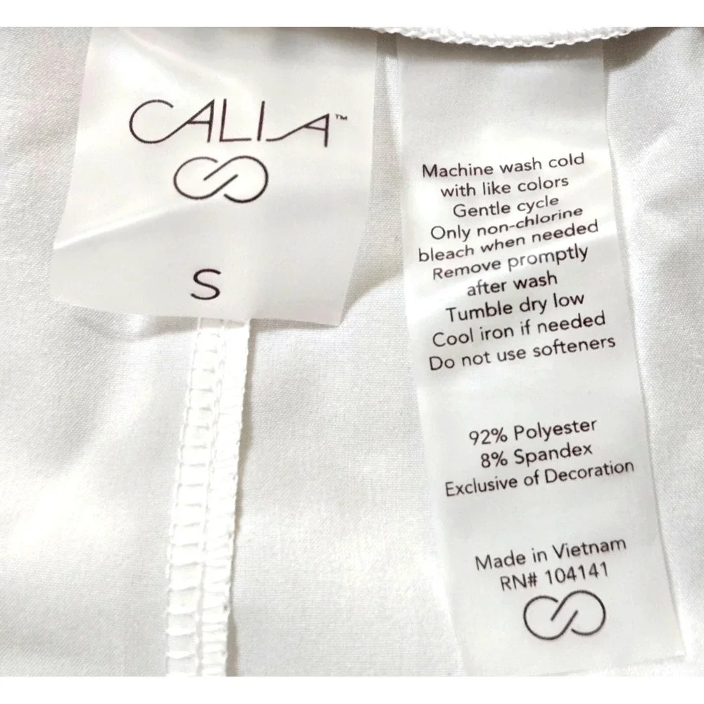 Calia Journey Collection Mid-Rise‎ Cargo Short Women's S White NWT